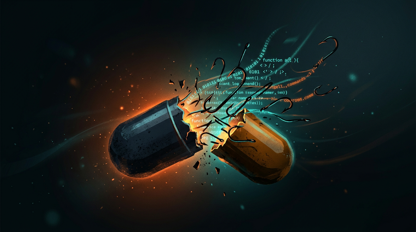 PhishRx - pill capsule with phishing hooks